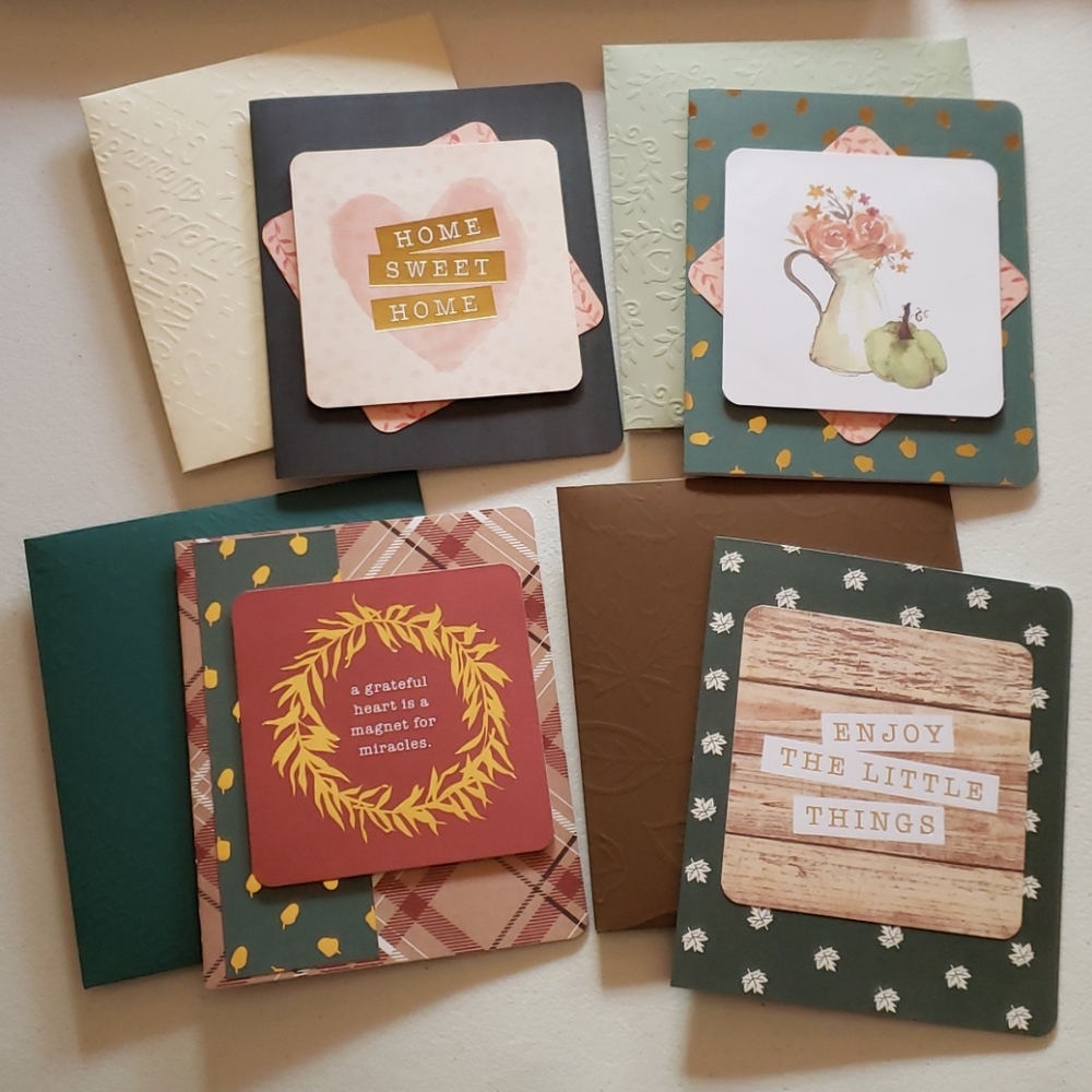 Handmade Fall Autumn Thanksgiving Cards